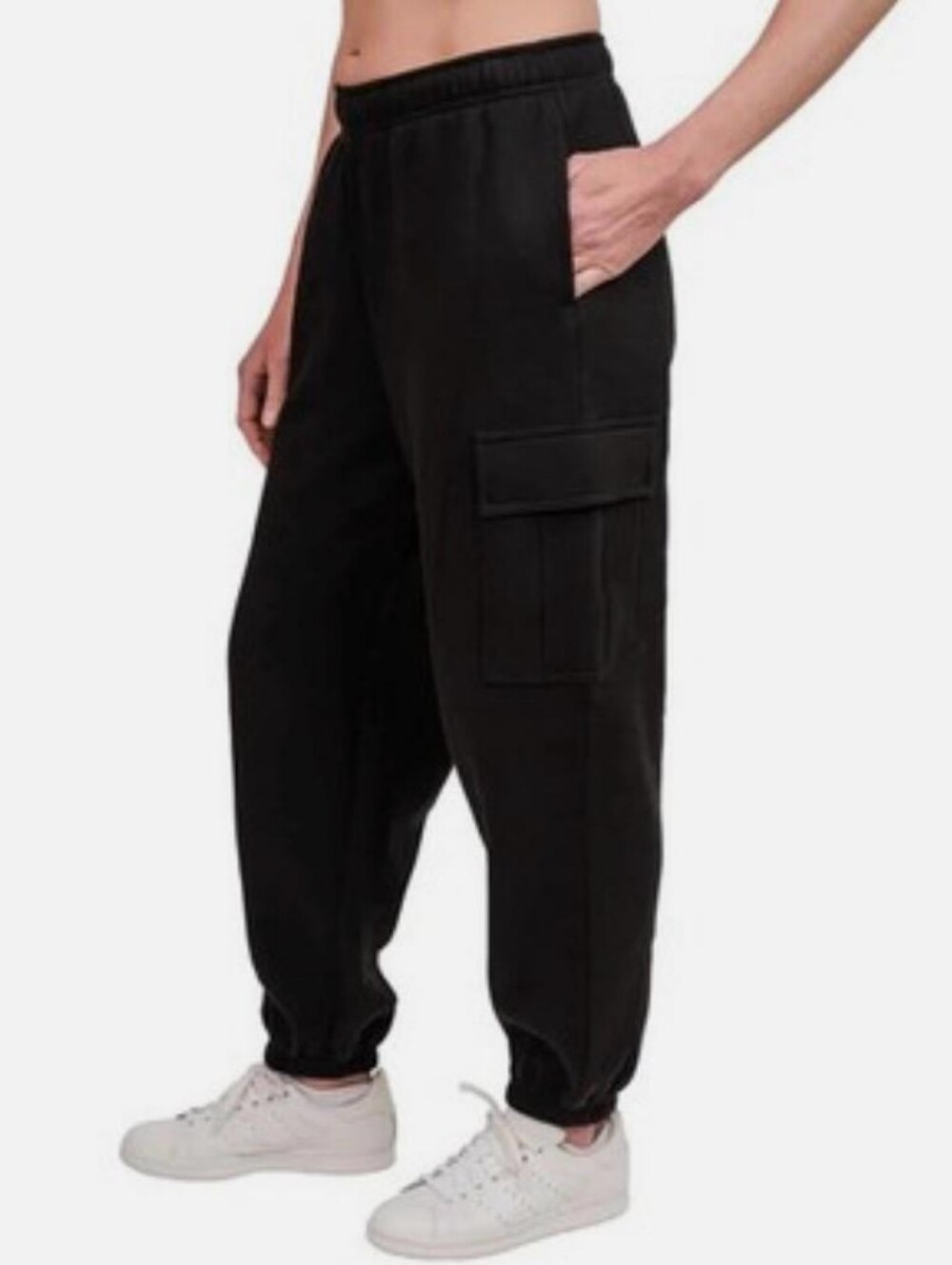 Black Cargo Jogger Pants